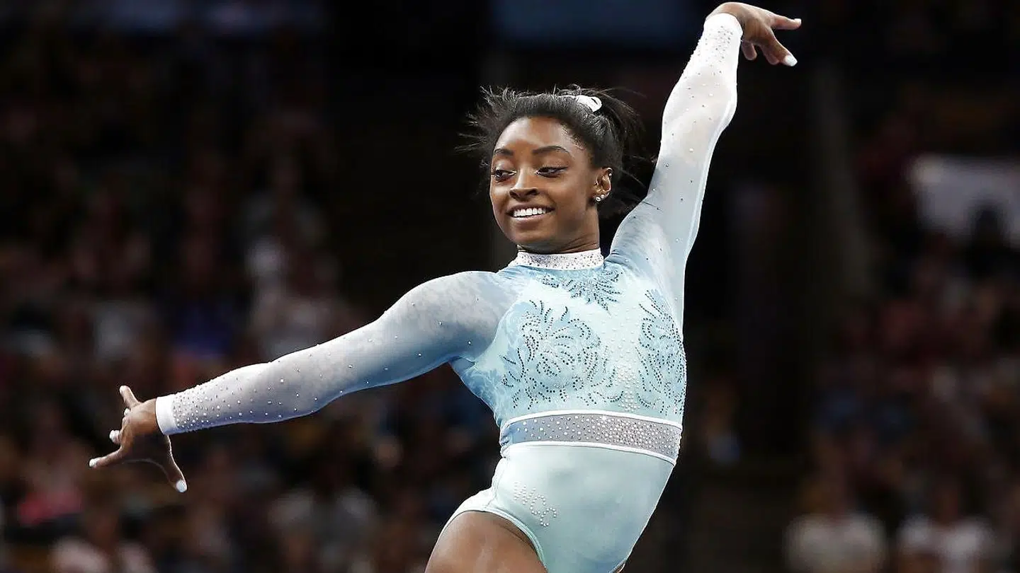 Simone Biles under de amerikanske mesterskaber i august.