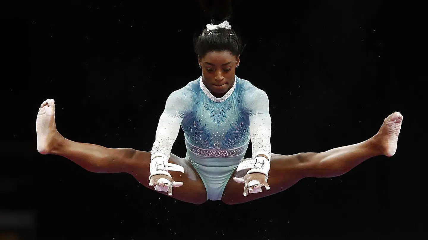 Simone Biles under de amerikanske mesterskaber i august.