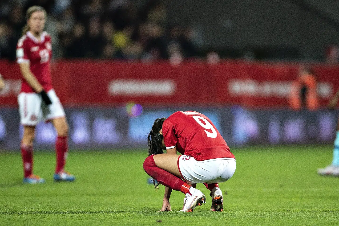 Nadia Nadim har på klubplan tidligere spillet for Portland Thorns og Sky Blue FC i USA, mens hun har repræsenteret Fortuna Hjørring, Skovbakken, Viborg, B52 og Gug i Danmark. Henning Bagger/Ritzau Scanpix