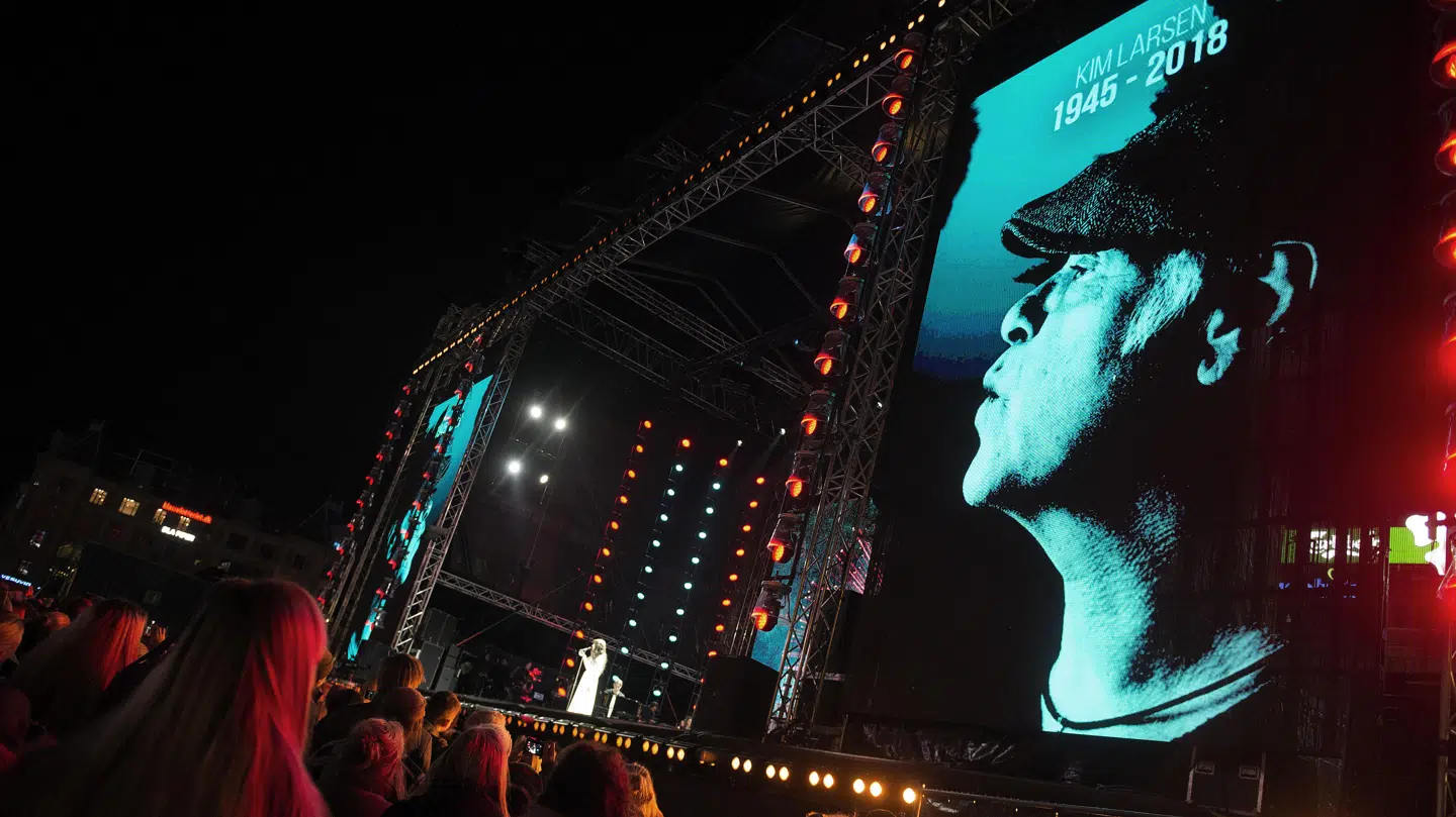 Mindekoncert for Kim Larsen på Rådhuspladsen søndag den 7 oktober 2018.. (Foto: Liselotte Sabroe/Ritzau Scanpix)