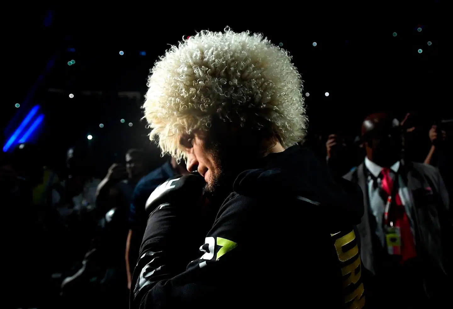 Khabib Nurmagomedov under sin indmarch.