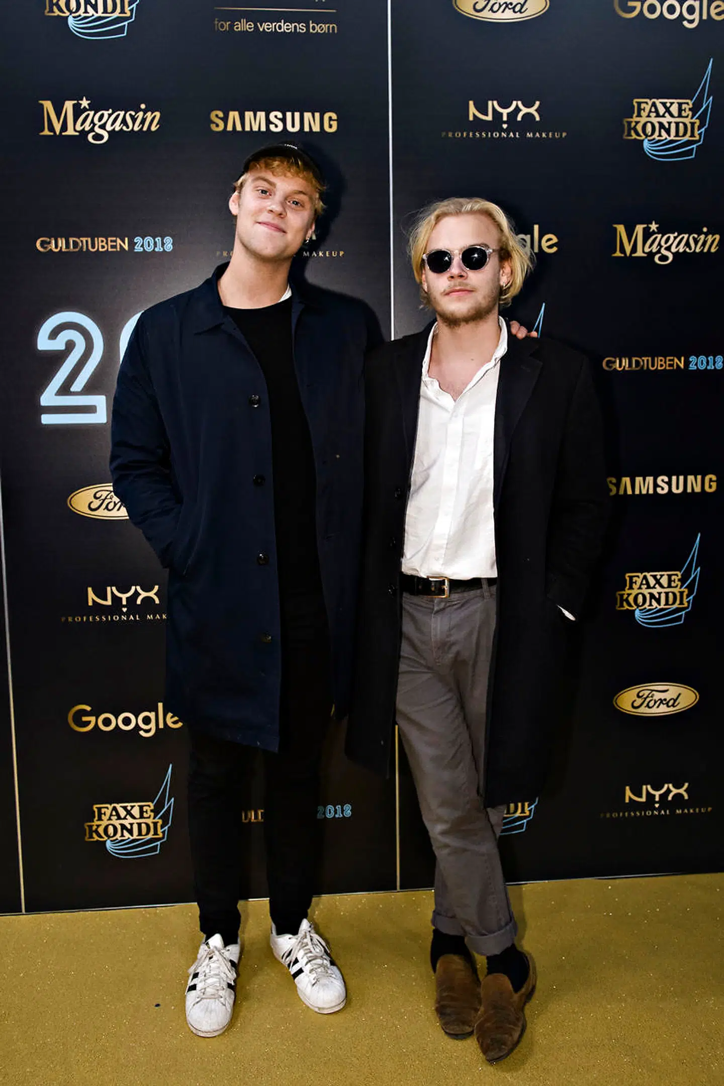 Kim Larsens to yngste børn: Hjalmer og Lui Larsen.
