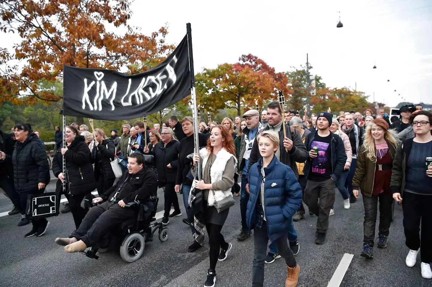 Mindeoptog for Kim Larsen i København. Fredag 5.oktober 2018.