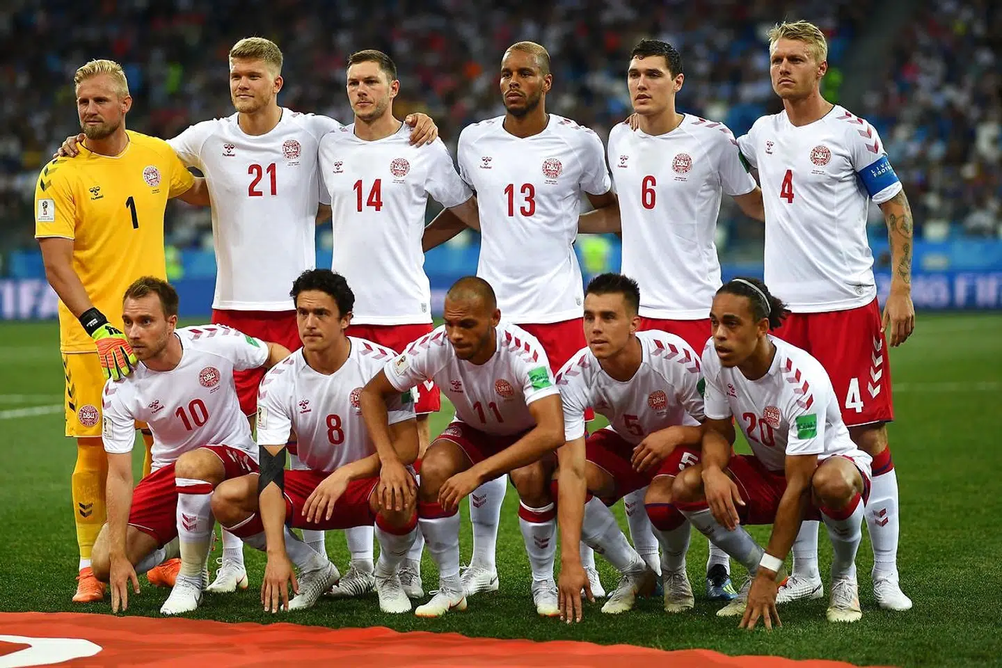 Det danske landshold under sommerens VM i Rusland.