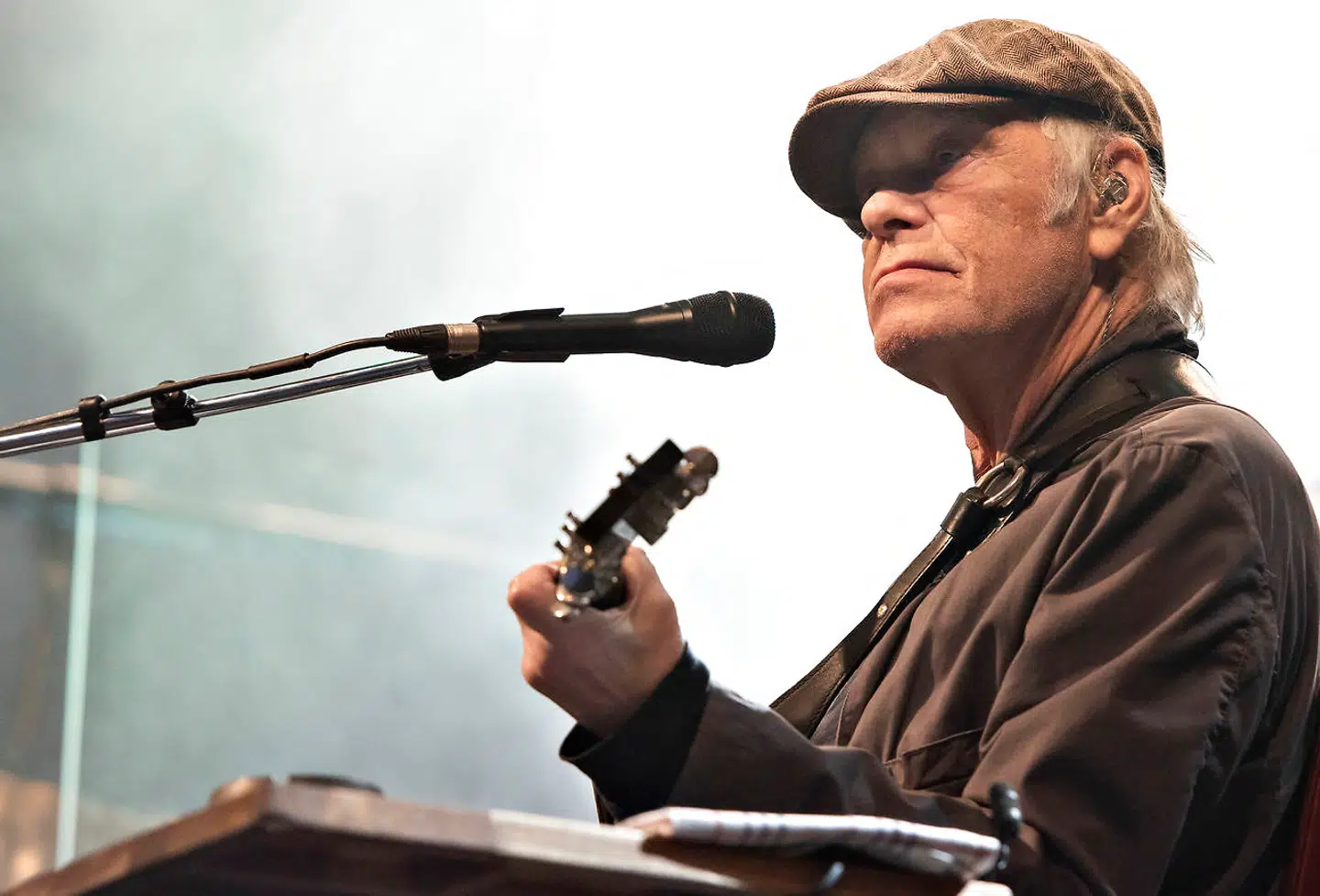 Fredagsrock 2018. Kim Larsen på plænen i Tivoli under Fredagsrock fredag 13. juli 2018. Kim Larsen gav koncerter til det sidste, selv om det var siddende.