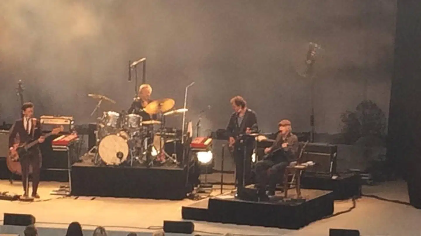 Kim Larsen under sin koncert i Den Fynske Landsby torsdag den 16. august. Foto: Gitta Andreasen.