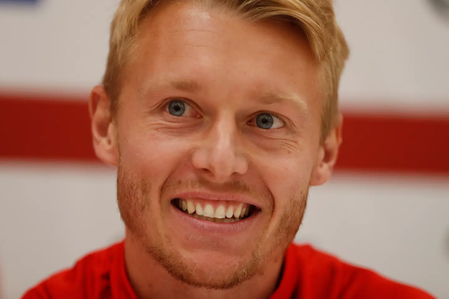 Landsholdsanfører Simon Kjær og resten af det danske hold skal i aktion om to uger mod Irland. Matthew Childs/Reuters