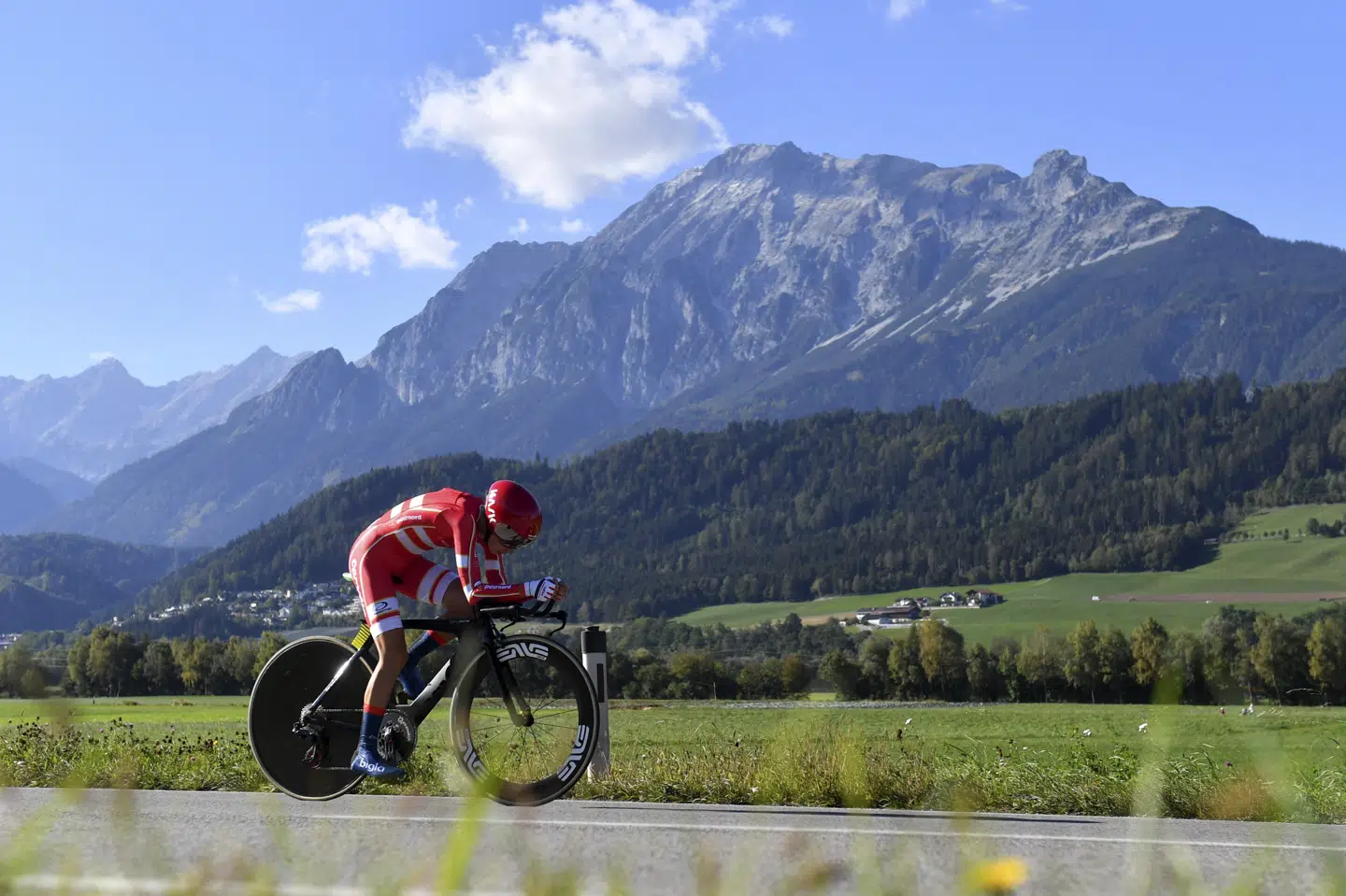 Cecilie Uttrup Ludwig er Danmarks kaptajn i kvindernes VM-løb lørdag. Kerstin Joensson/Ritzau Scanpix