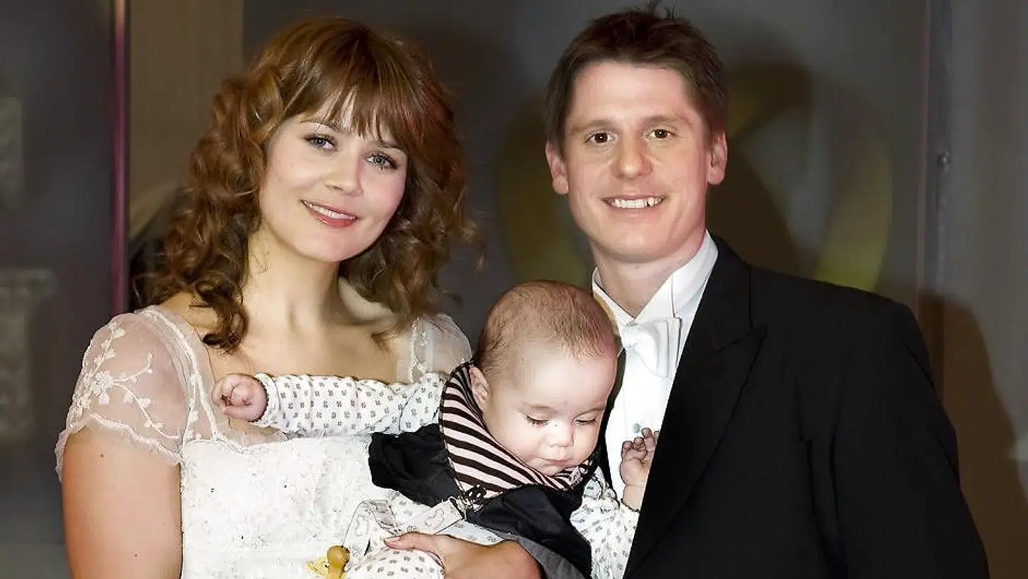 Sofie Lassen-Kahlke og Robert Hansen til pressemøde, om den filmen, Anja og Viktor - I medgang og modgang.