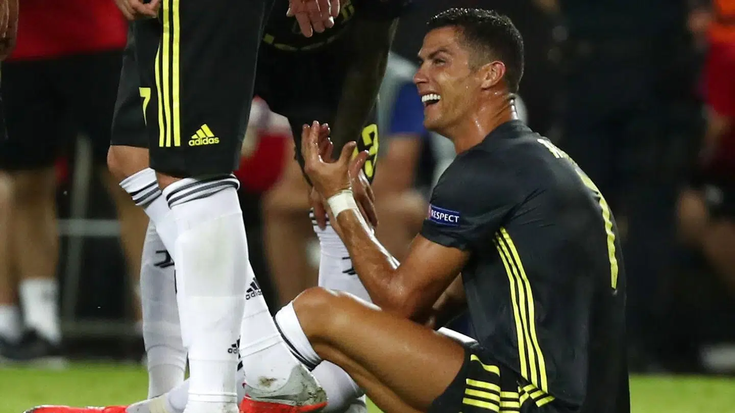 Cristiano Ronaldo forstod ikke det røde kort.