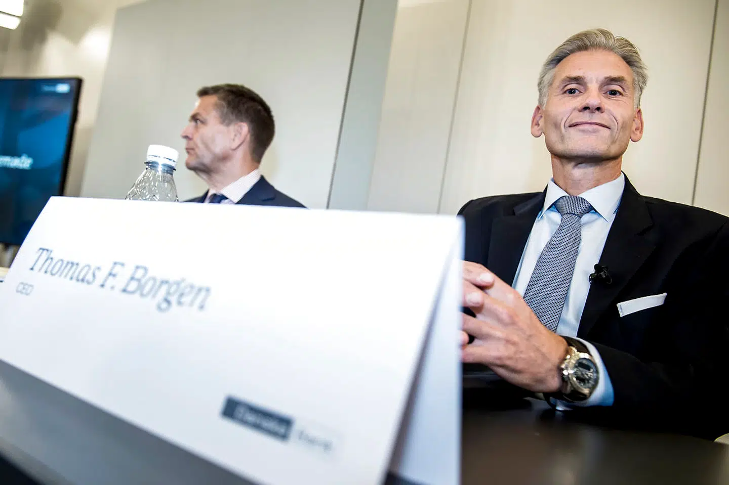 Thomas F. Borgen ses her kort forinden pressemødet i Tivoli Kongres Center onsdag 19. september 2018.. (Foto: Mads Claus Rasmussen/Ritzau Scanpix)