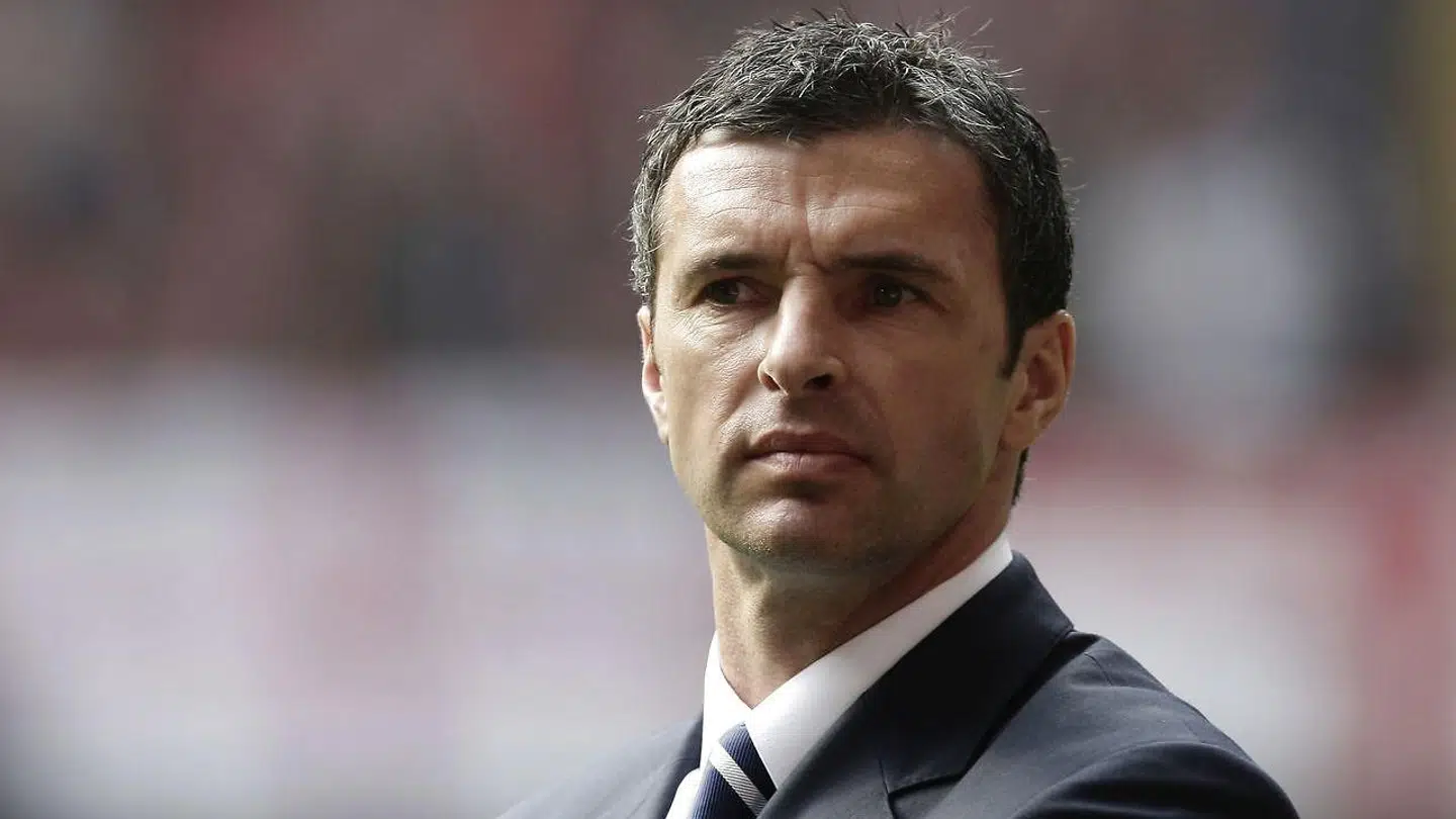 Gary Speed som landstræner for Wales.
