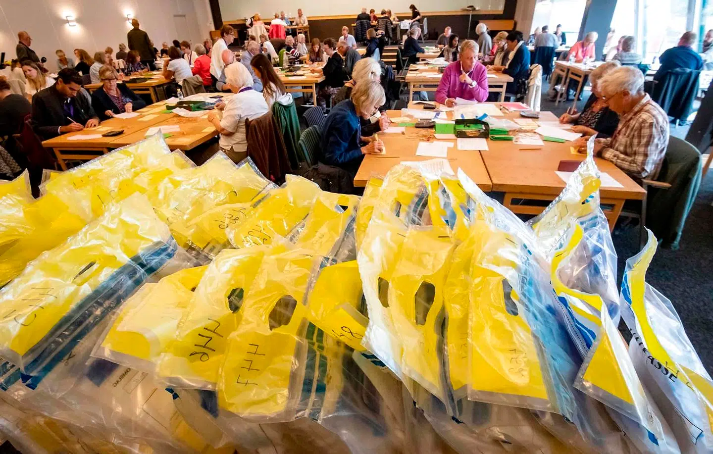 Stemmerne tælles op i Malmø. Billedet er fra den 11. september.
