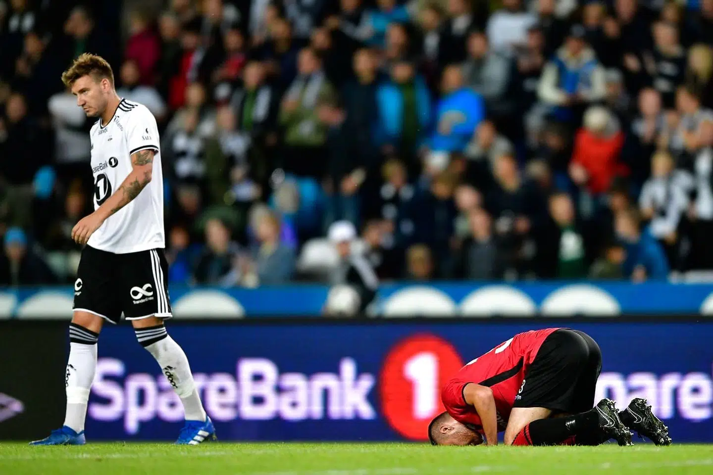 Nicklas Bendtner i aktion for Rosenborg.