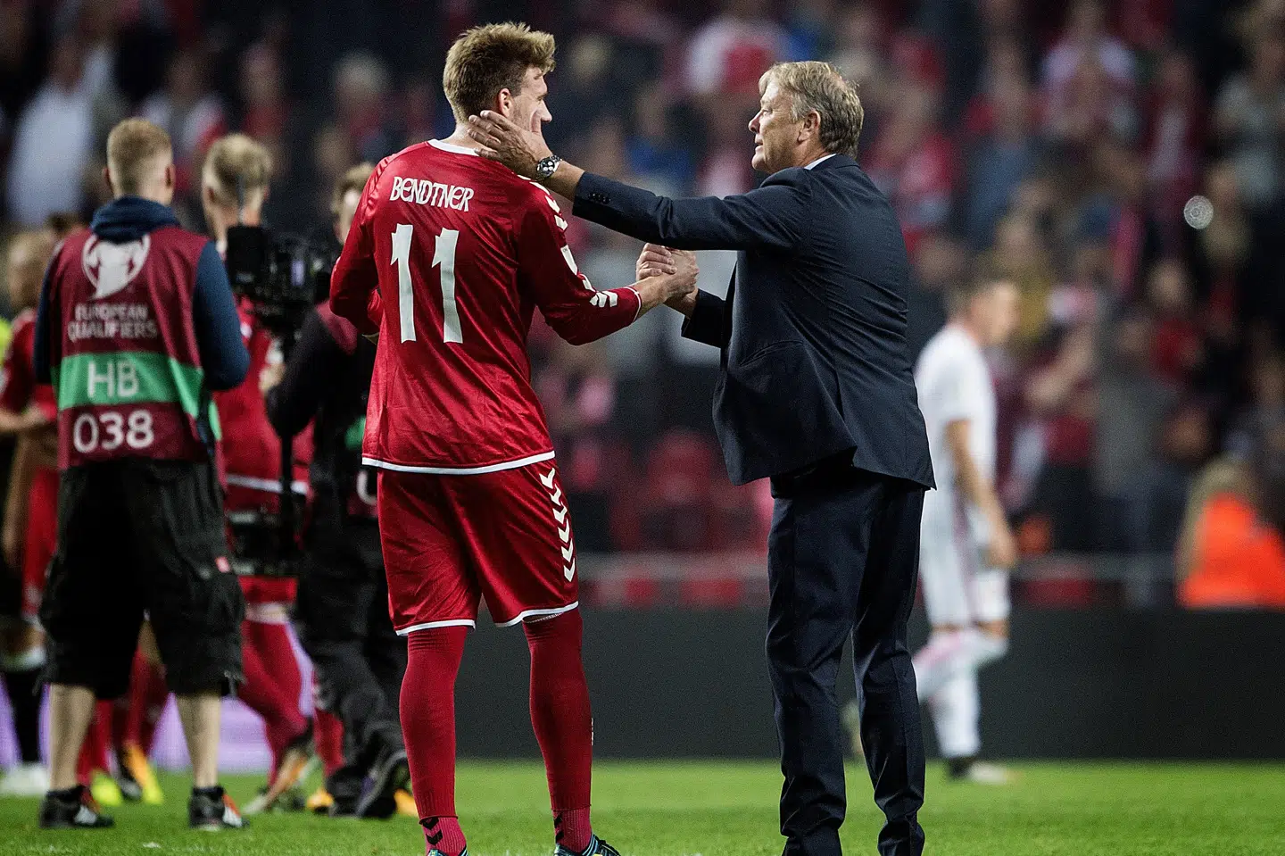 Nicklas Bendtner har muligvis spillet sin sidste landskamp. Liselotte Sabroe/Ritzau Scanpix