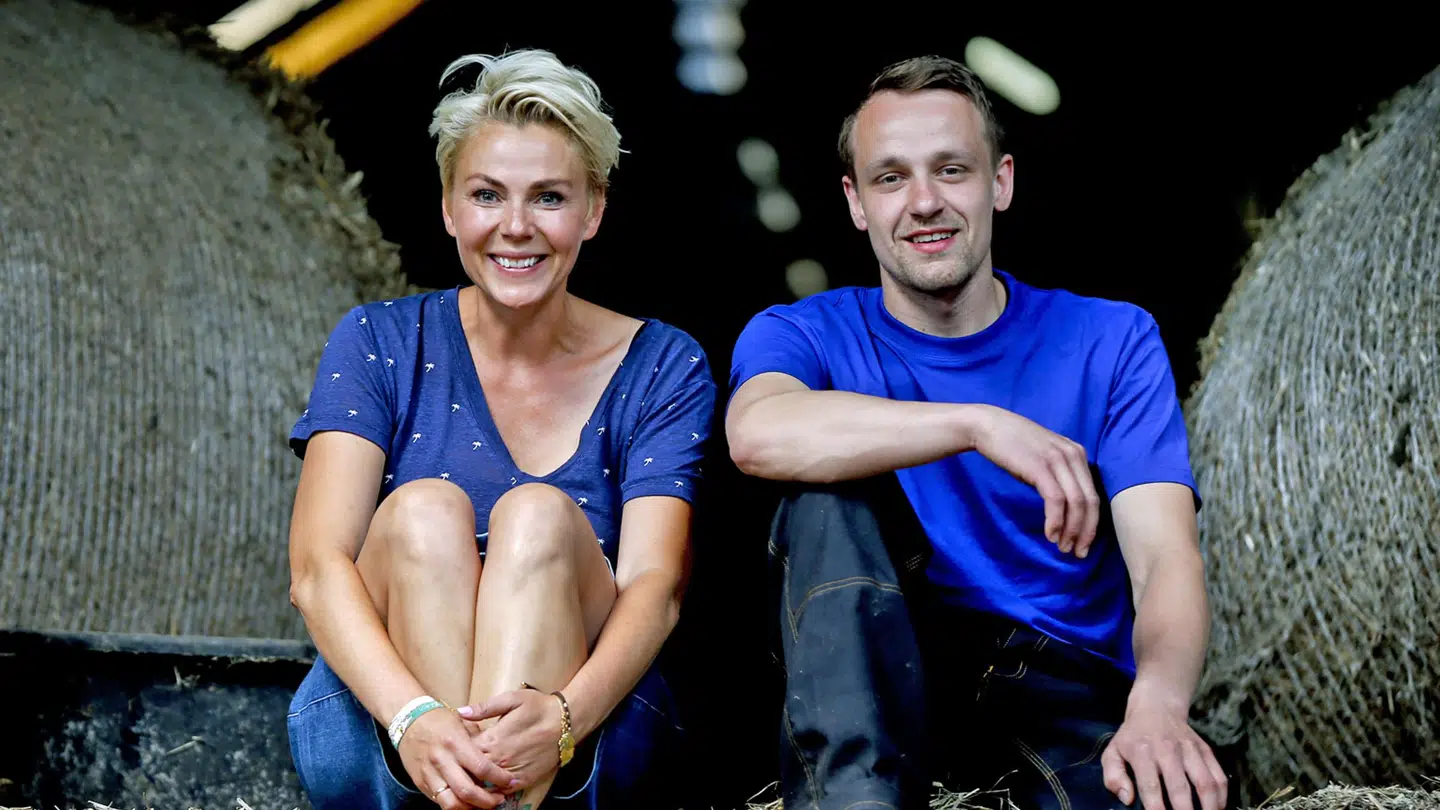 Lene Beier med deltageren Niels
