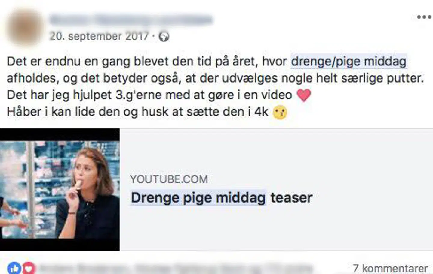Facebook-opslag.