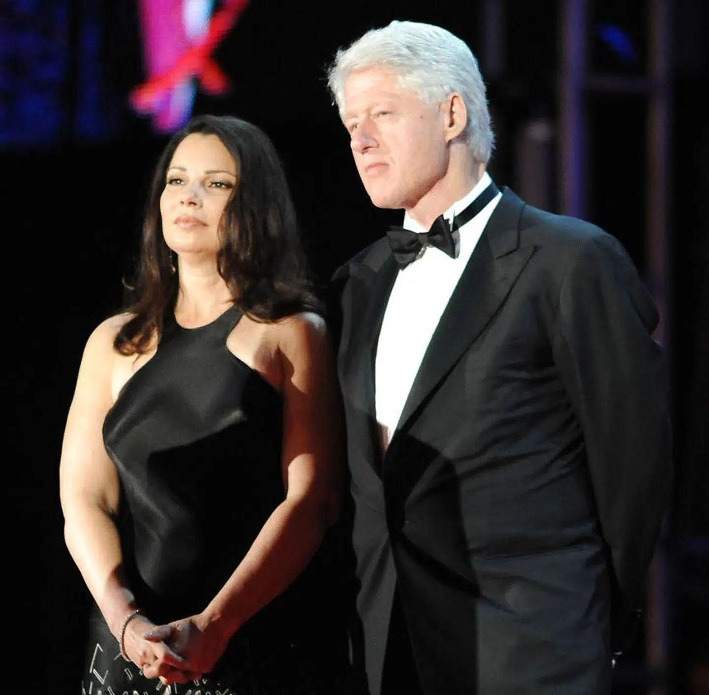 USA's tidligere præsident Bill Clinton ses her på scenen ved Life Ball i Wien, 2009.