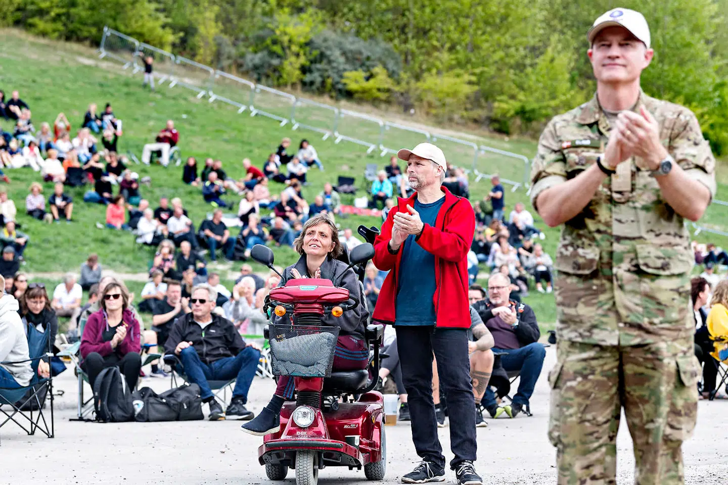 Hyggestemning på festivalpladsen til Sko og Torp.