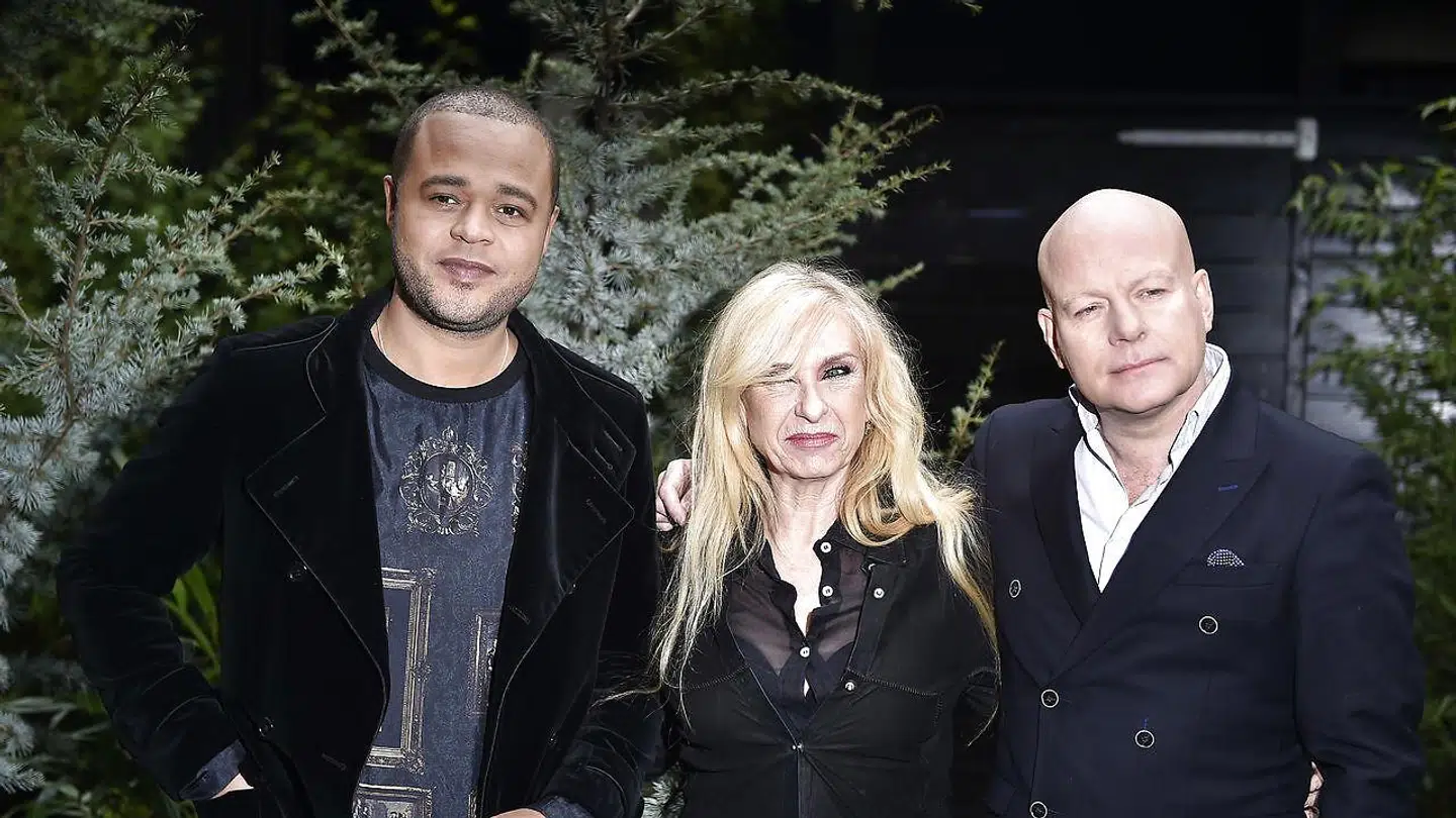 Sanne Salomonsen med sine tidligere dommerkolleager i 'X Factor' Remee og Thomas Blachman.