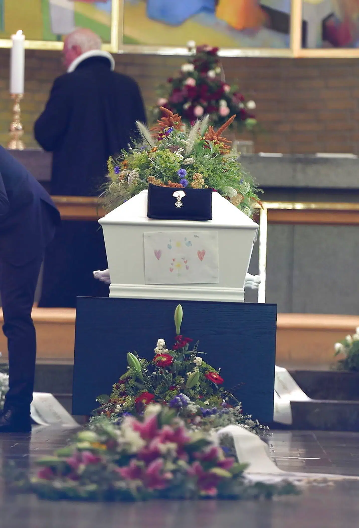 Benny Andersen bisættes fra Sorgenfri Kirke, torsdag den 23 august 2018. (Foto: Liselotte Sabroe/Scanpix 2018)