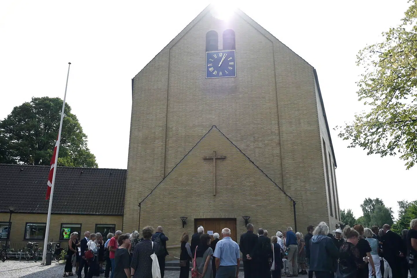 Benny Andersen bisættes fra Sorgenfri Kirke, torsdag den 23 august 2018. (Foto: Liselotte Sabroe/Scanpix 2018)