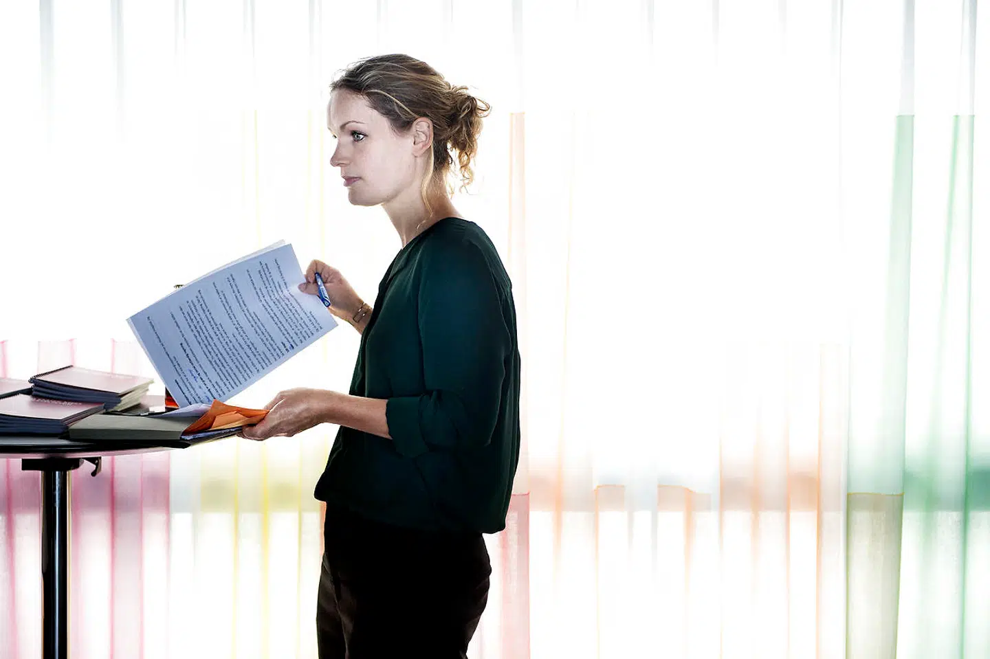 Pernille Skipper og Nikolaj Villumsen, spidskandidat til EU-Parlamentet under Enhedslistens pressemøde efter sommergruppemødet på Hvidovre Hospital, mandag den 20. august 2018.