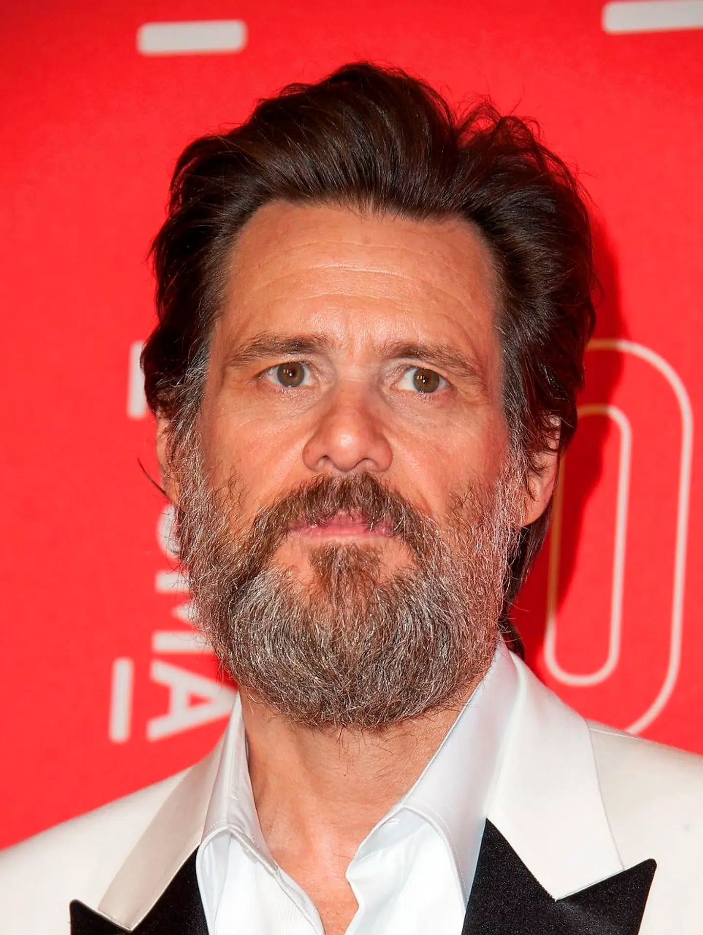 Jim Carrey ved Los Angeles County Museum of Art (LACMA) 50-års jubilæumsgala i Los Angeles, Californien.