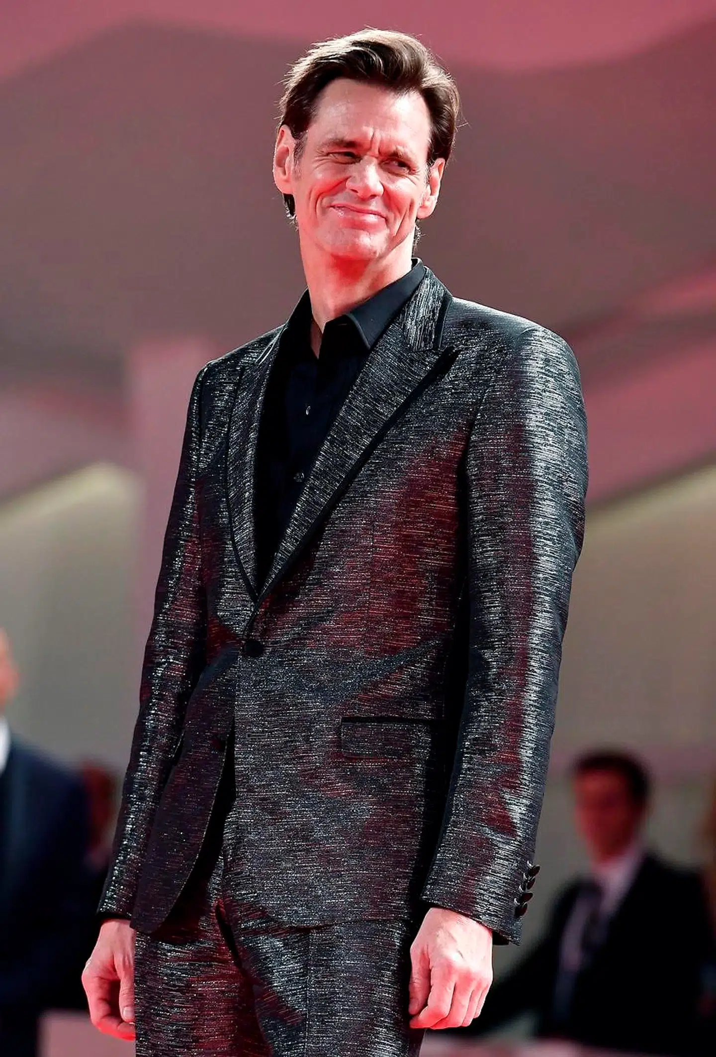 Jim Carrey ved premieren på 'Jim and Andy: The Great Beyond - The Story of Jim Carrey and Andy Kaufman' ved den 74. Venice International Film Festival, i Venedig, Italien, 5. september 2017.