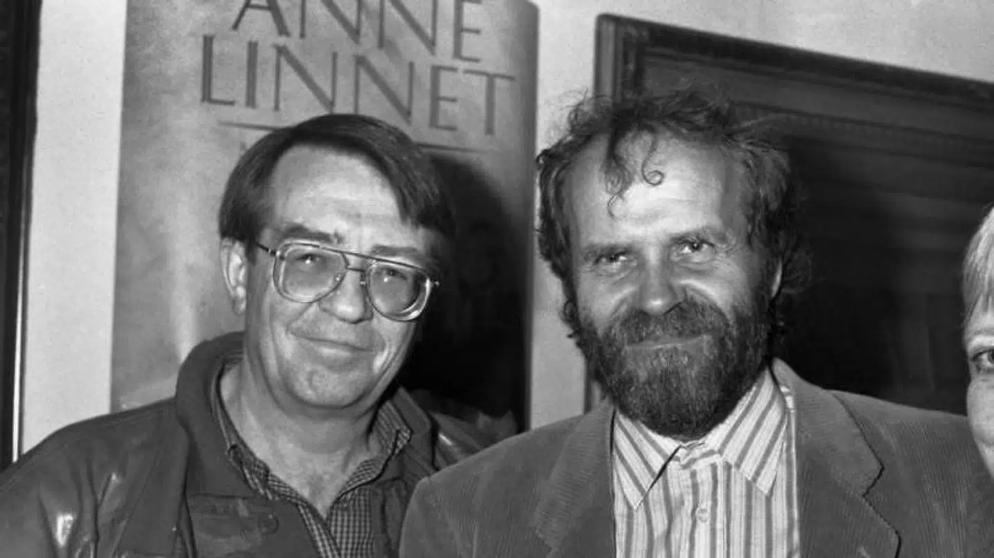 Benny Andersen afgik ved døden torsdag ved middagstid. Han har i mange år haft et godt venskab med teologen Johannes Møllehave. Her ses de to sammen.