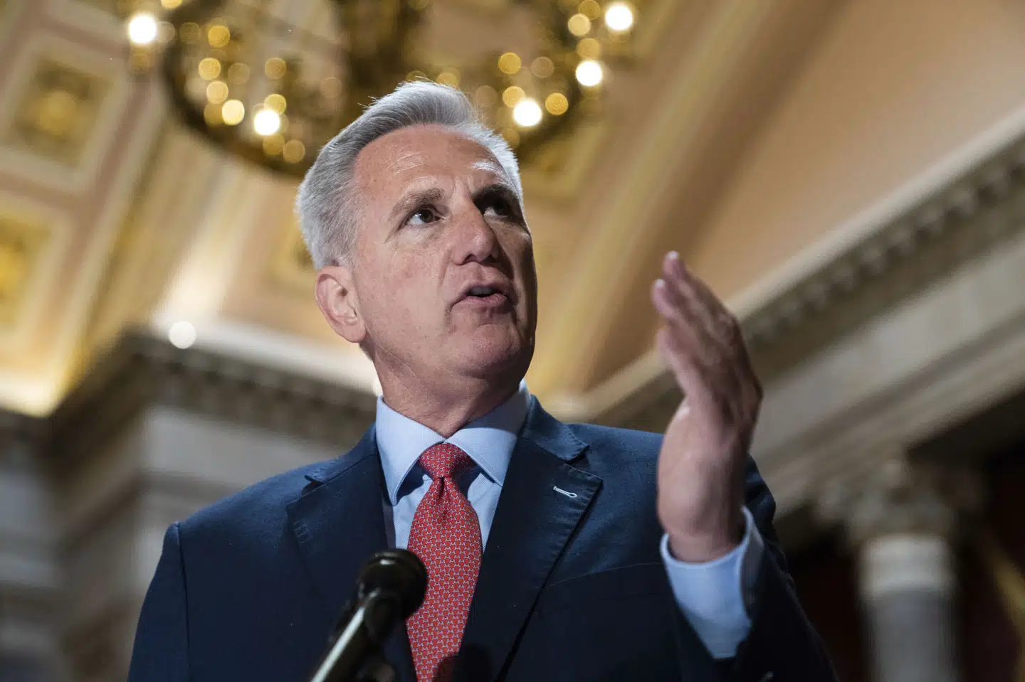 Kevin McCarthy repræsenterer Republikanerne i forhandlinger om at hæve det amerikanske gældsloft. (Arkivfoto). Tom Williams/Ritzau Scanpix