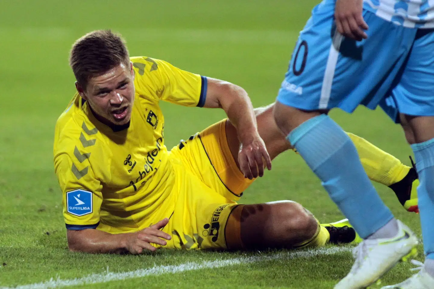 Dominik Kaiser scorede sit første Brøndby-mål i udesejren over Spartak Subotica. Scanpix