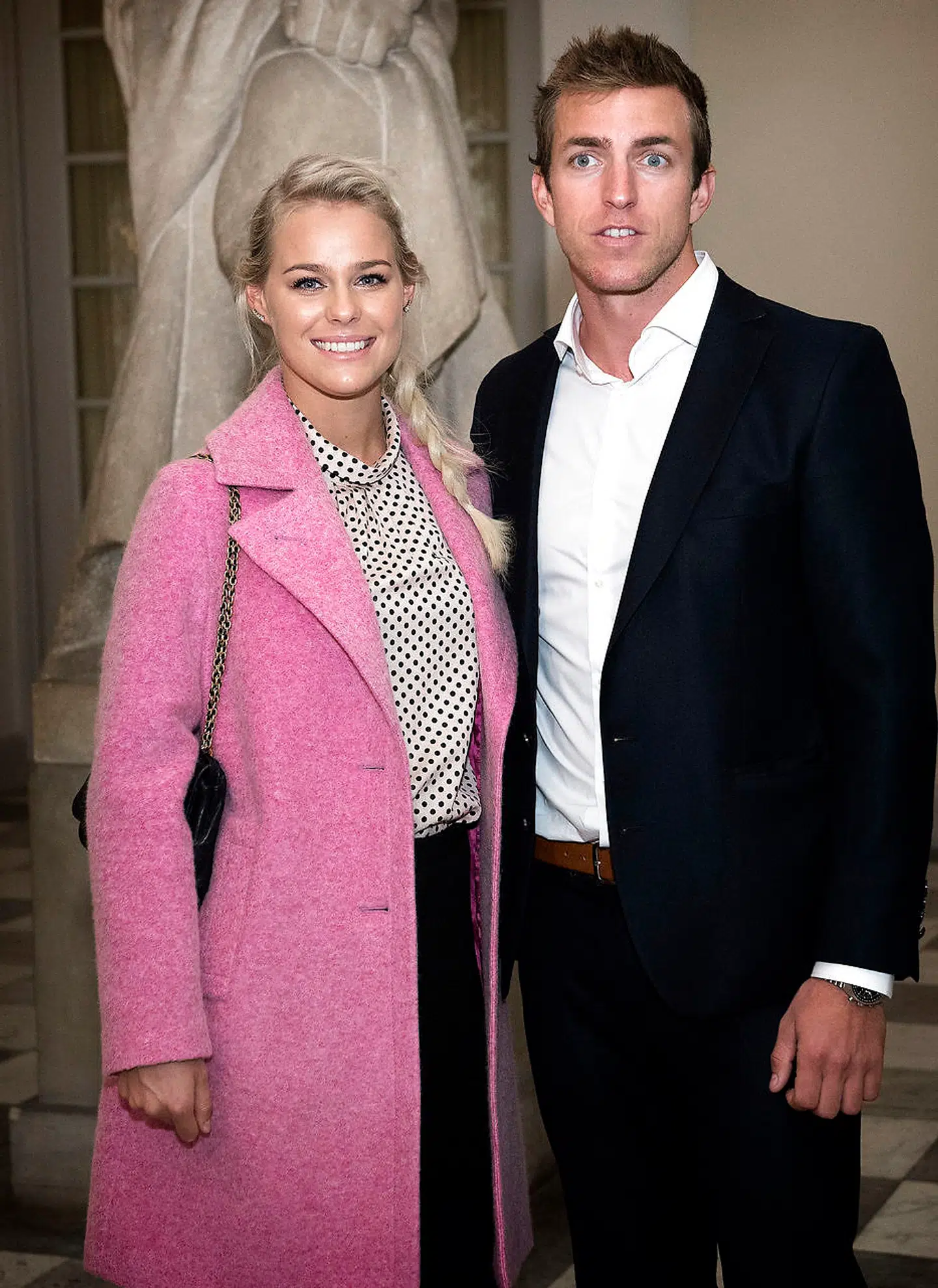 Pernille Blume og Rene Holten Poulsen under et besøg på Christiansborg efter OL 2016 i Rio de Janeiro.
