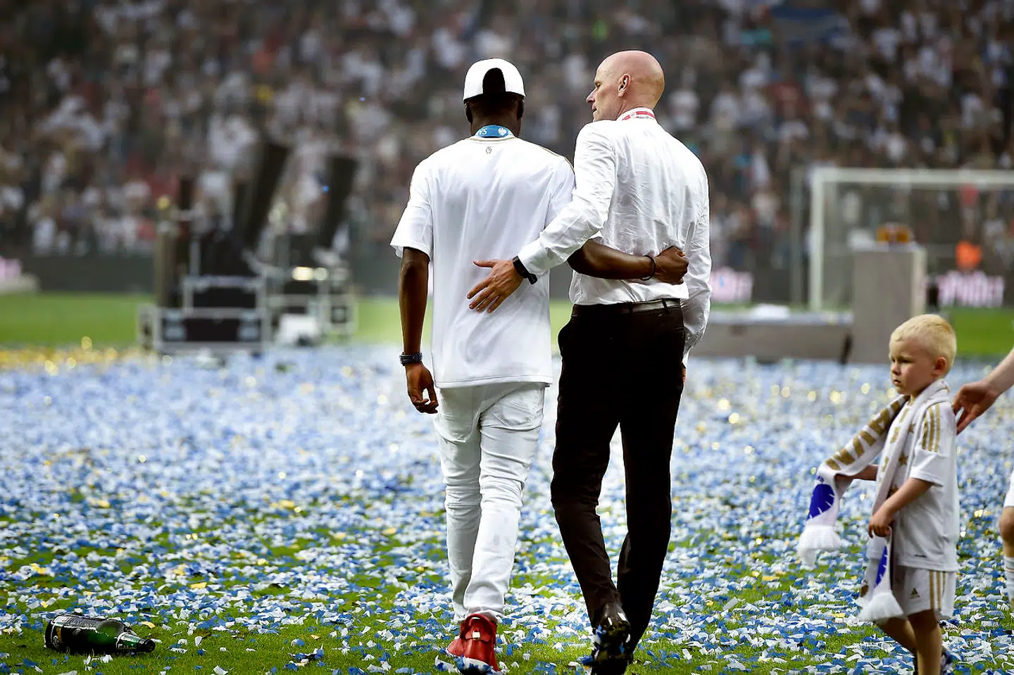 Ståle Solbakken og Daniel Amartey, som tilbage i 2014 valgte FCK frem for Brøndby.