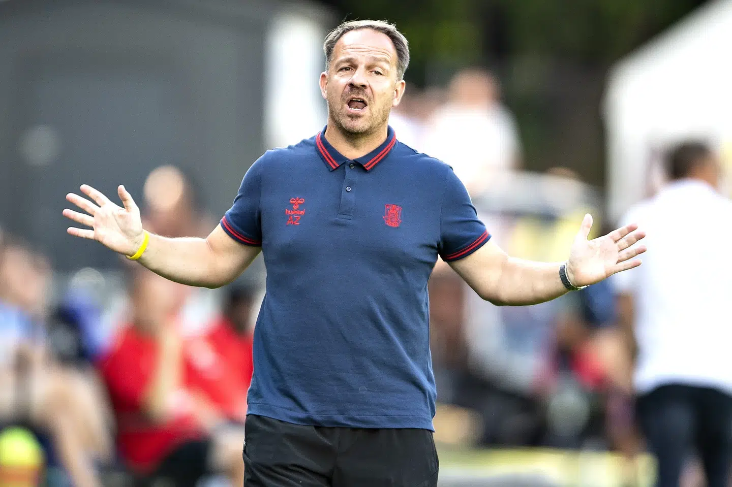 Brøndby-træner Alexander Zorniger ser det som en falliterklæring af Hobro, at det jyske mandskab ændrede formation og måde at spille på mod Brøndby. Henning Bagger/Ritzau Scanpix