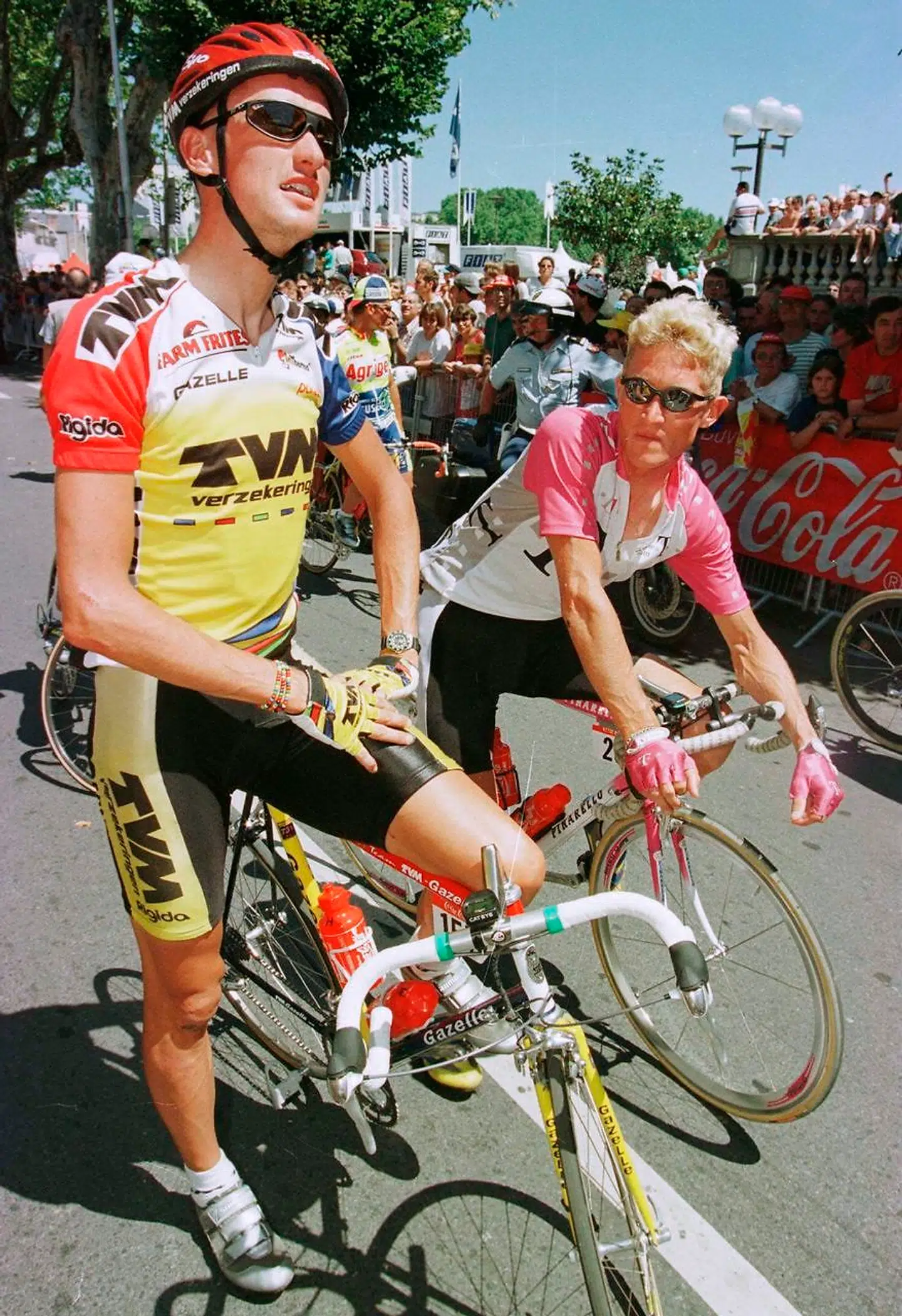 Jesper Skibby og Brian Holm under Touren i 1996.