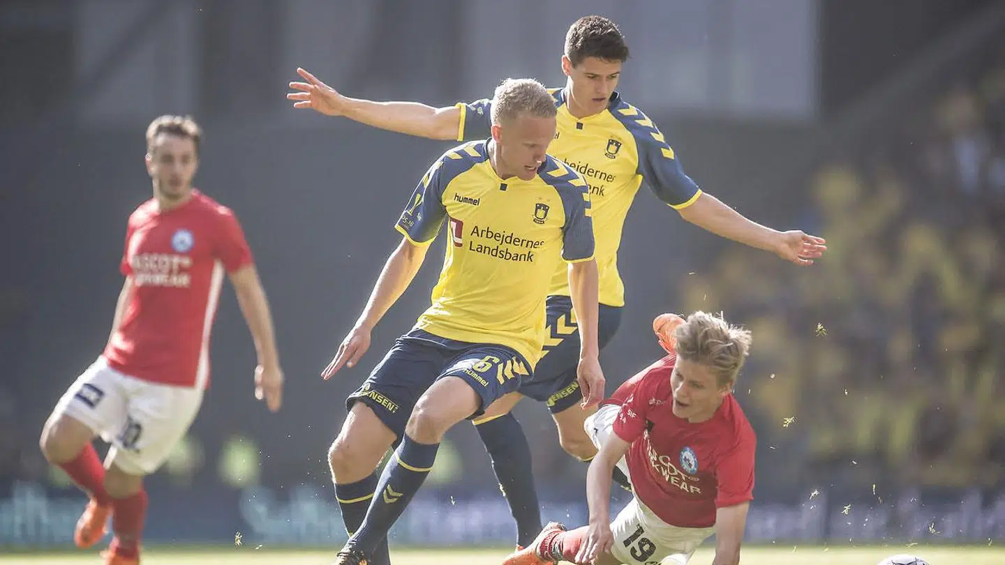 Brøndbys Hjörtur Hermannsson under DBU-pokalfinalen mellem Silkeborg IF og Brøndby IF i Telia Parken.