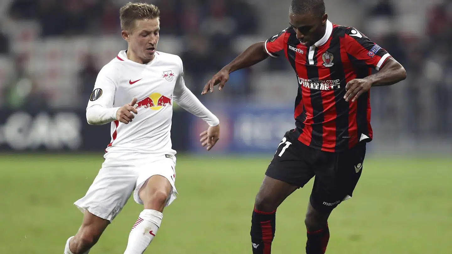 Kroatiske Josip Radosevic (tv.) kan meget vel være på vej til Brøndby.