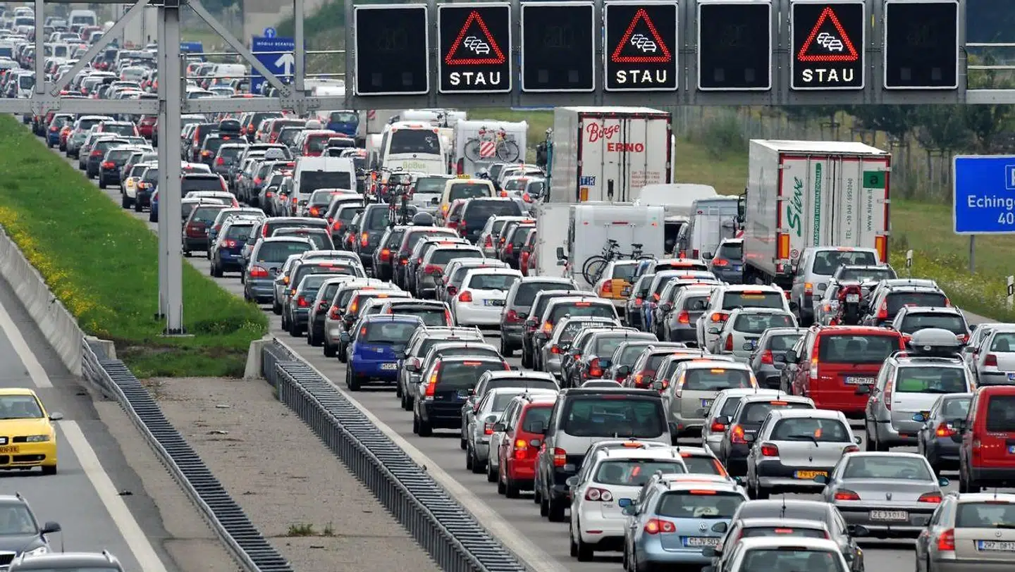 Der forventes kø uden ende på de tyske motorveje i den kommende weekend. Arkivfoto