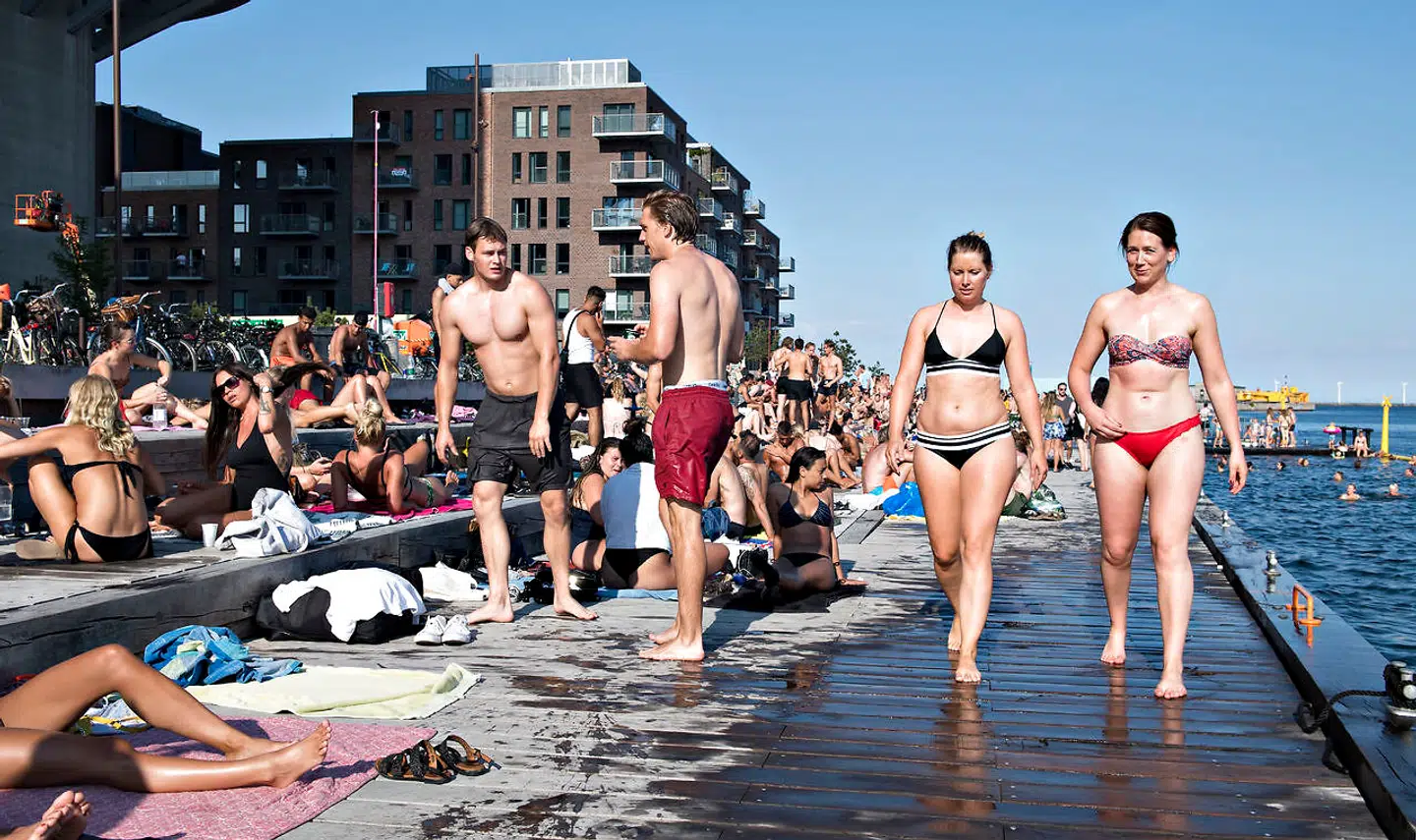 Sandkaj ved Kalkbrænderihavnen på Østerbro onsdag den 25. juli 2018.