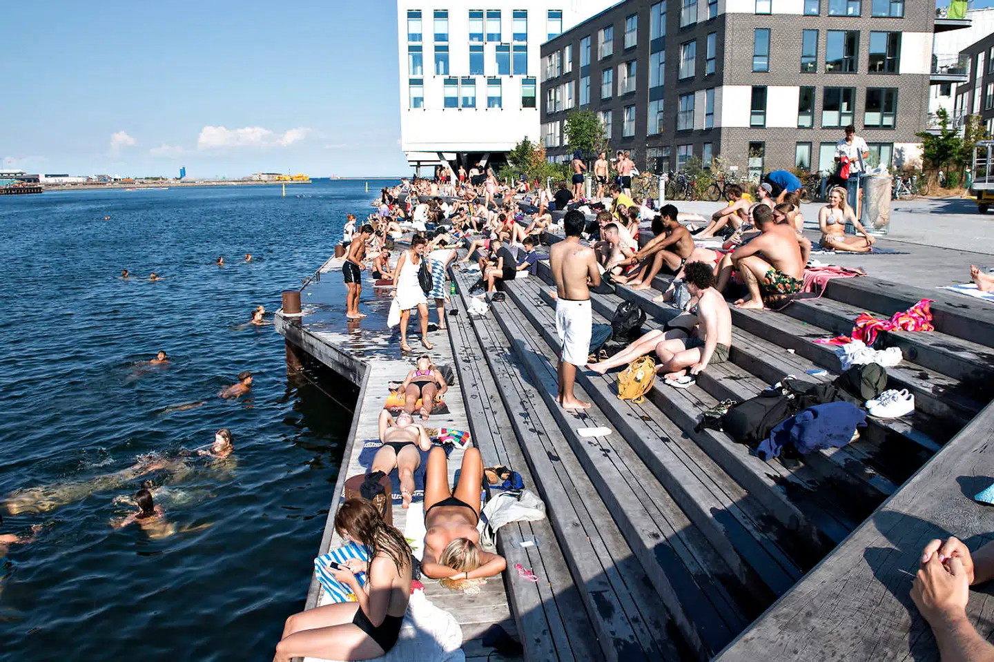 Marmormolen ved Kalkbrænderihavnen på Østerbro onsdag den 25. juli 2018.