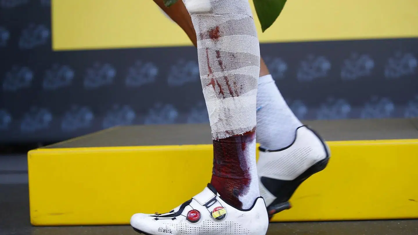 Den belgiske cykelrytter Philippe Gilbert cyklede de resterende 60 kilometer til målstregen.