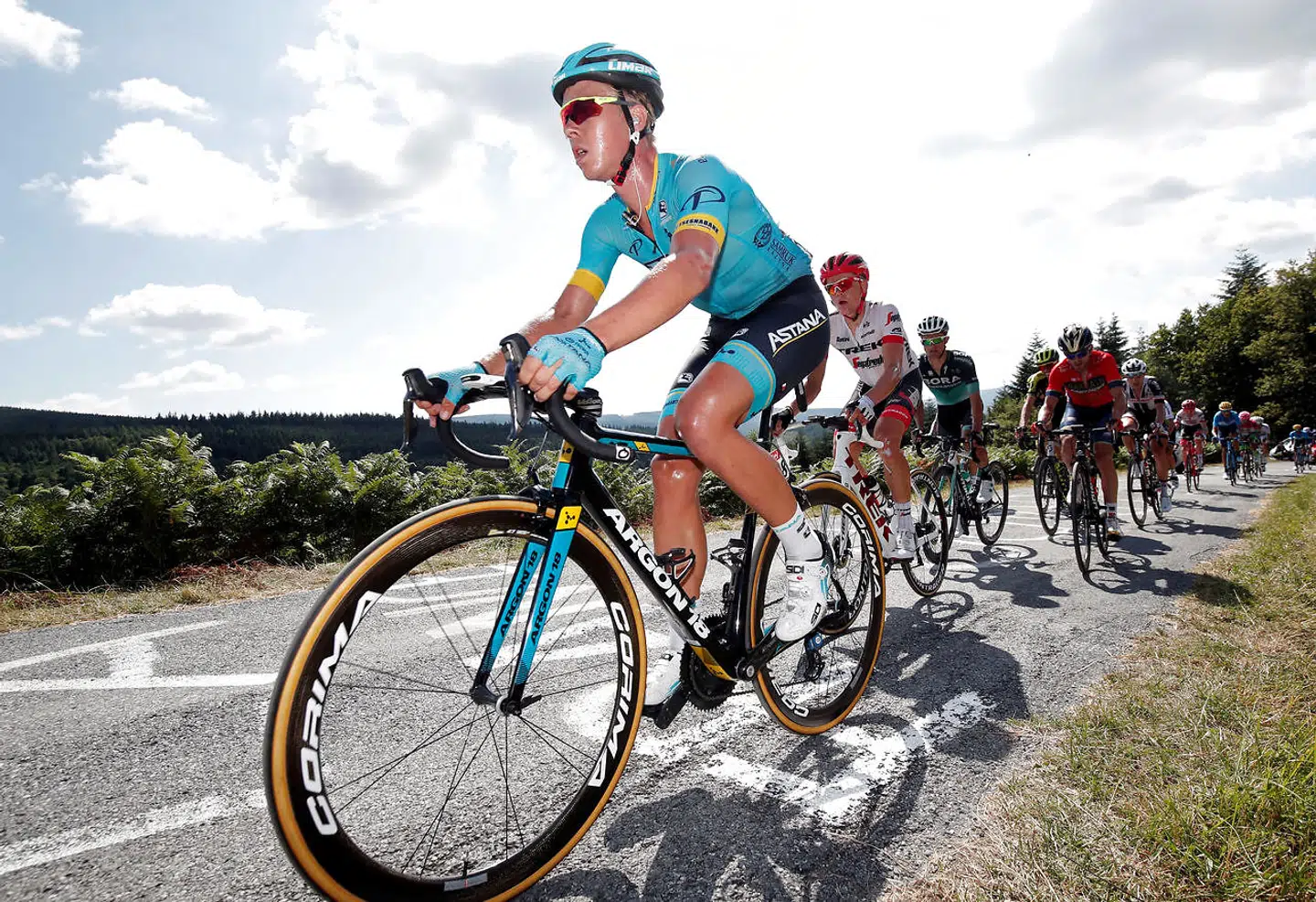 Michael Valgren under årets Tour de France.