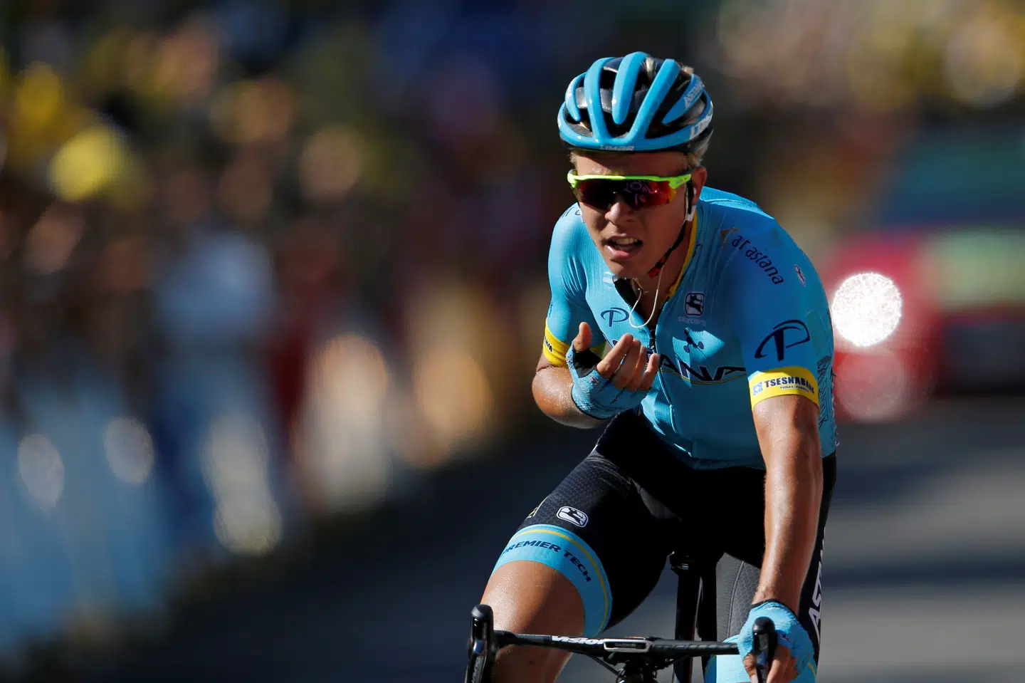 Michael Valgren har fejret flere triumfer i PostNord Danmark Rundt, men ligesom de øvrige danske Tour de France-ryttere har han valgt det danske etapeløb fra i denne omgang. Stephane Mahe/Reuters