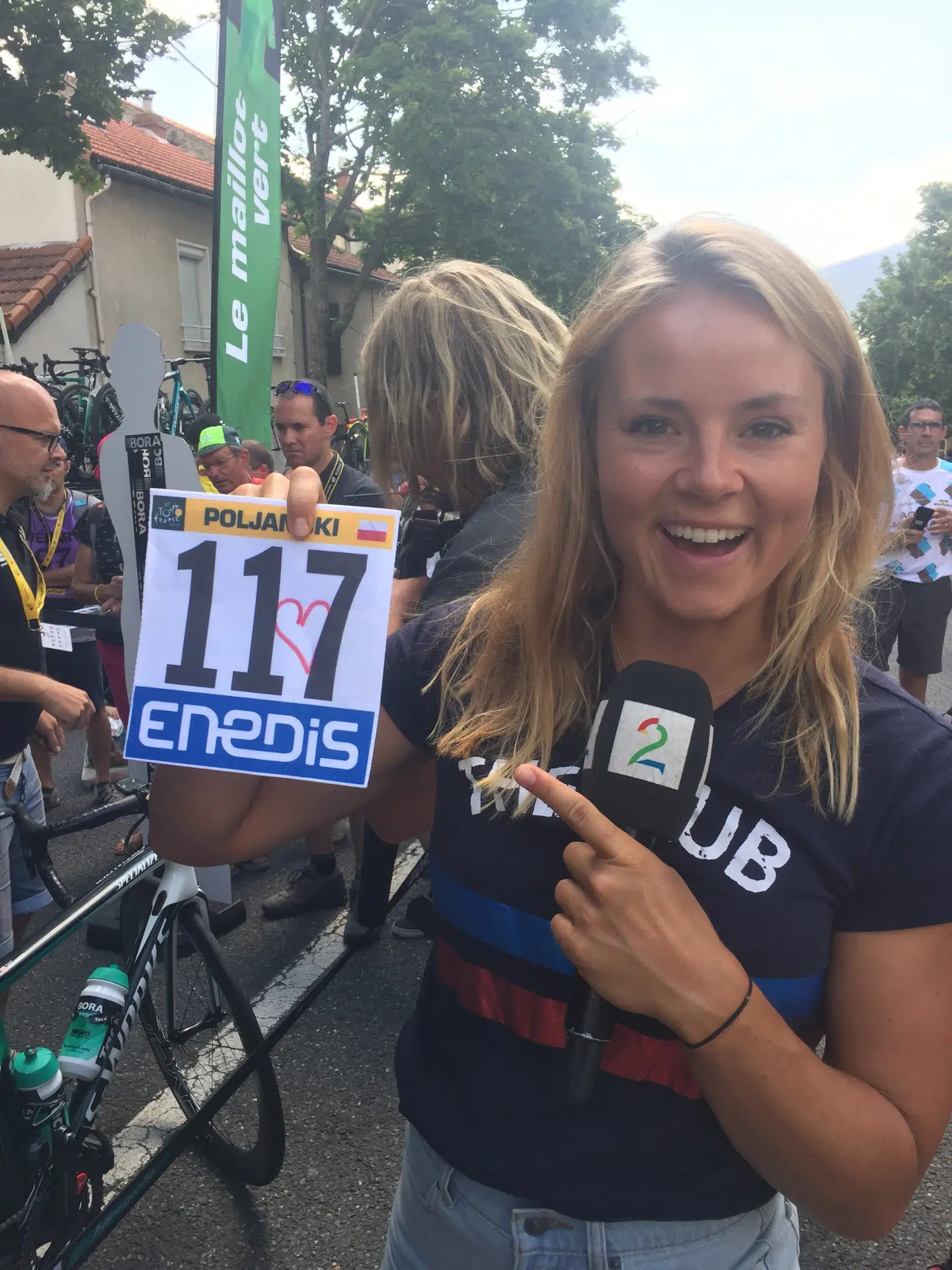 Norske Helene Olafsen med sin hilsen fra Pawel Poljanski.