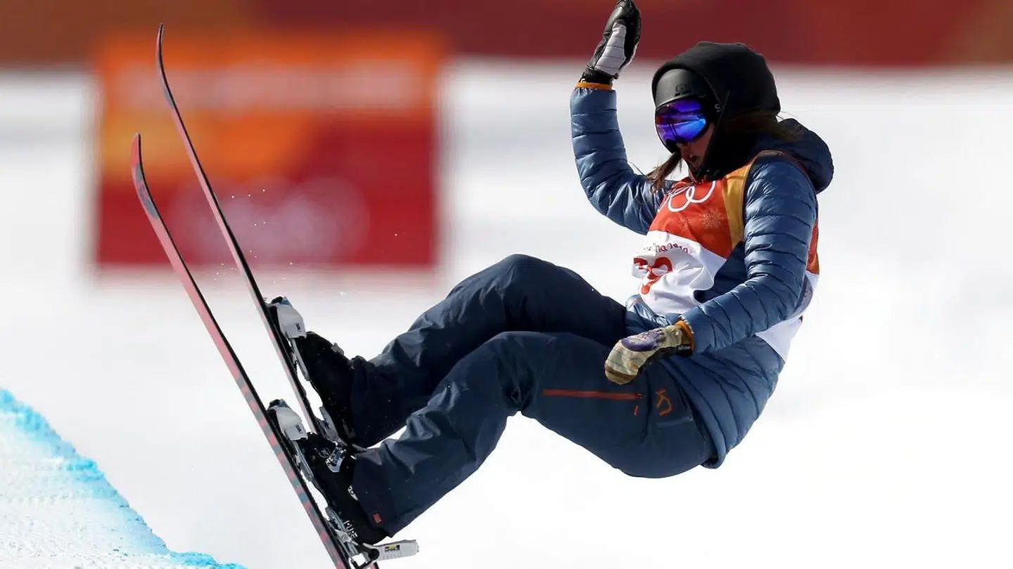 Laila Friis-Salling i aktion ved OL i Sydkorea i februar i år.