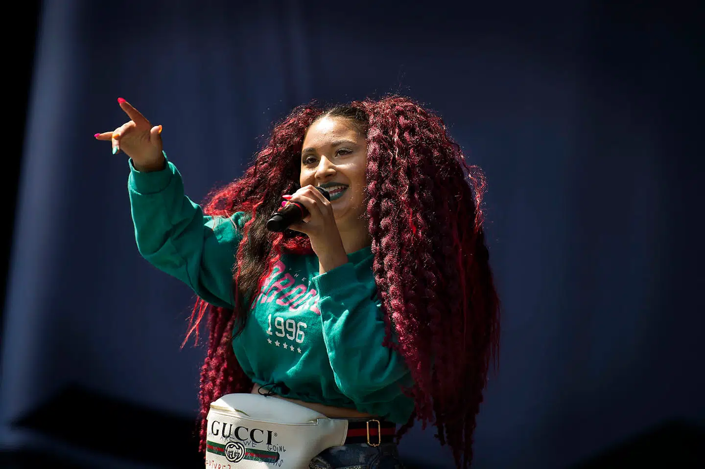 Cisilia og Joey Moe under Grøn Koncert på Amager torsdag den 19 juli 2018.