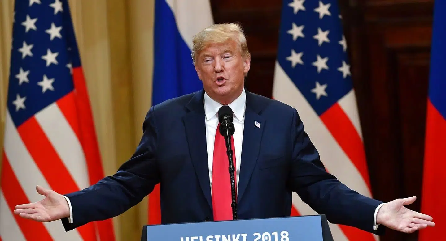 Donald Trump i Helsinki.