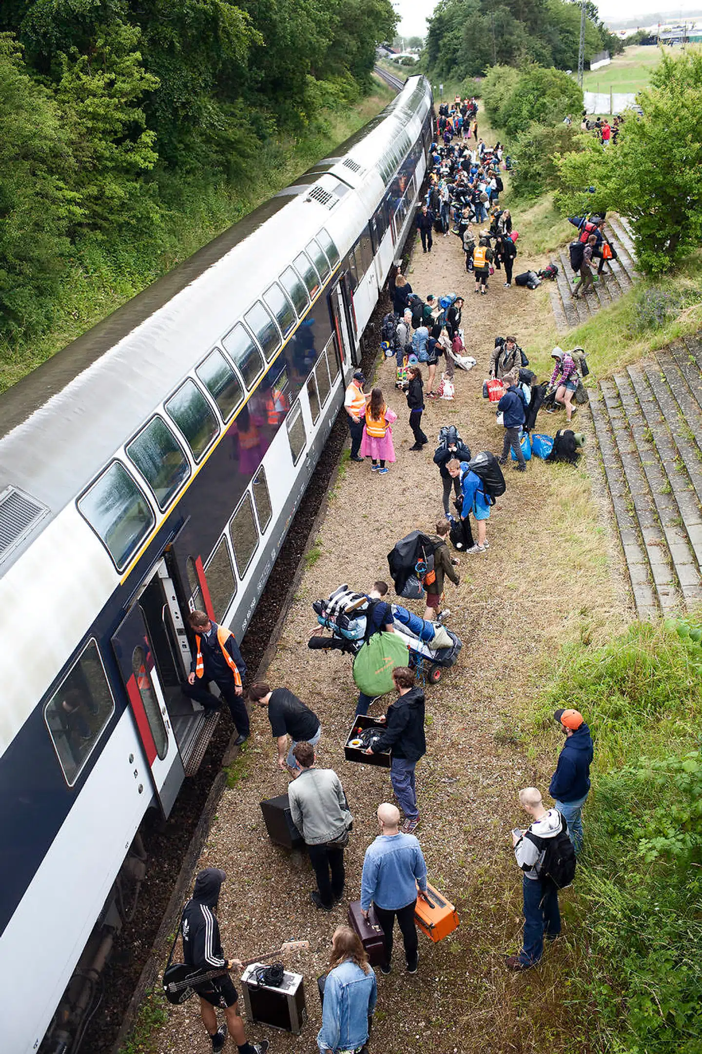 Trinbrættet ved Roskilde Festival er i år blevet opgraderet til en station.