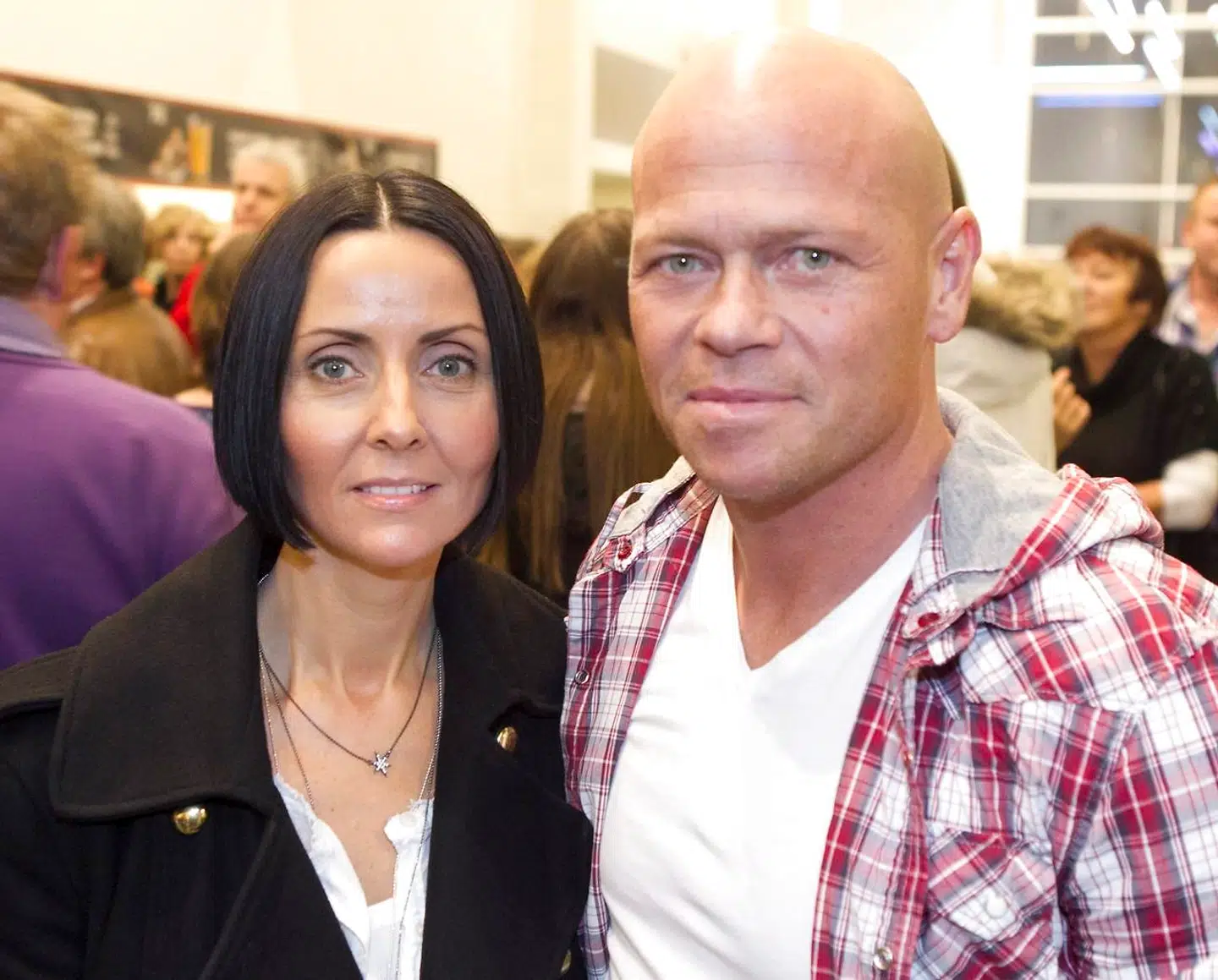 Mindekoncert for Flemming Bamse Jørgensen i NRGi Arena i Århus mandag den 7. februar, - Stig Tøfting og Bettina.